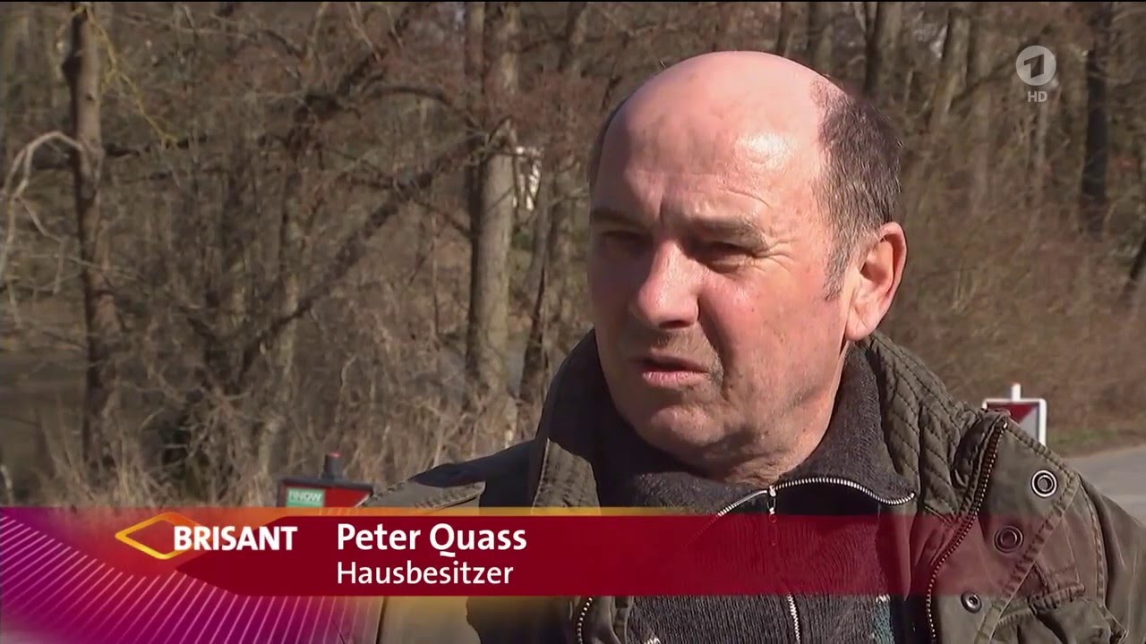 Bach im Wohnzimmer nach illegaler Brunnenbohrung (17.03.2016 ARD-BRISANT)