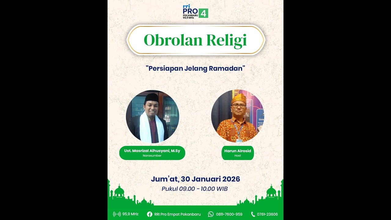 OBROLAN RELIGI PRO 4 PEKANBARU EDISI JUMAT 30 JANUARI 2026