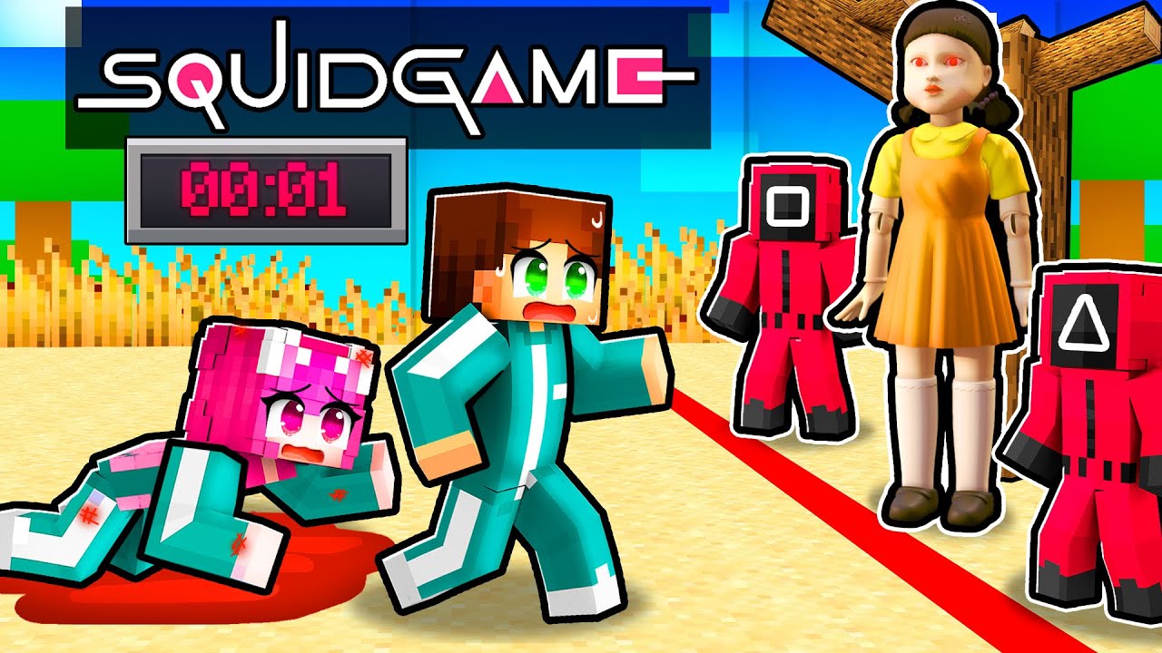 BLOCATI in *SQUID GAME 2* cu Prietenii pe Minecraft!