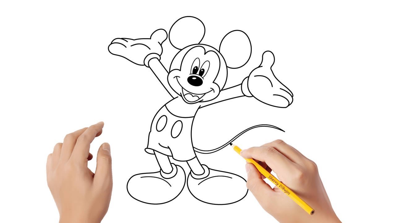 Cómo dibujar Mickey Mouse | Dibujos sencillos