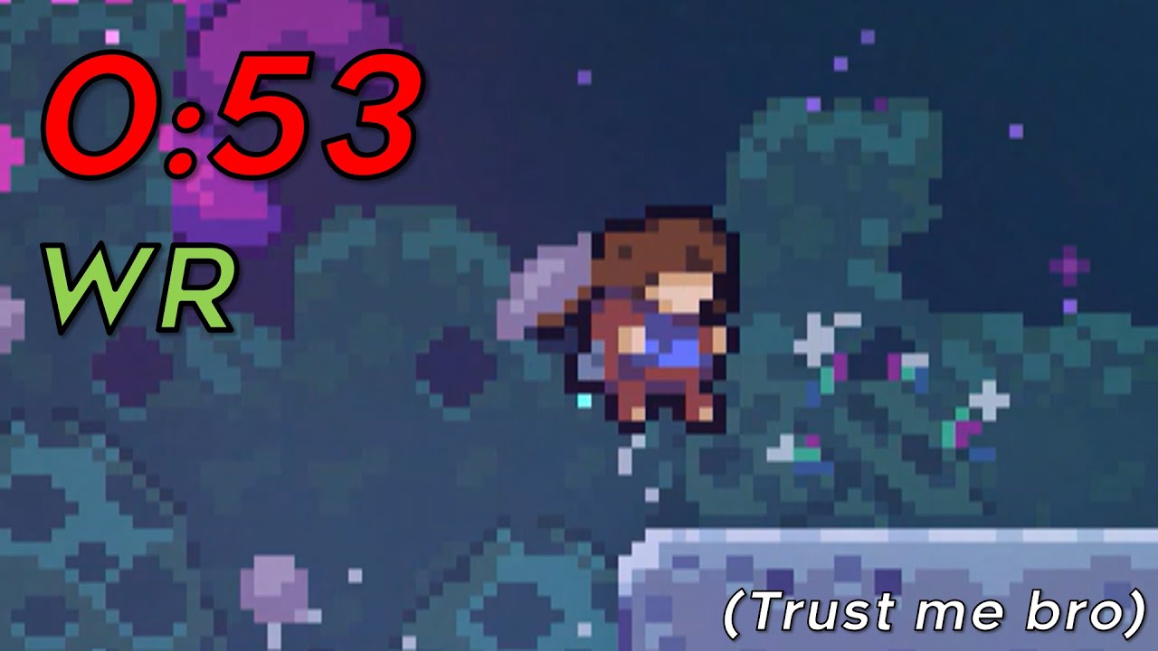 Celeste - Farewell Speedrun 0:53 WR Legit Real No Fake