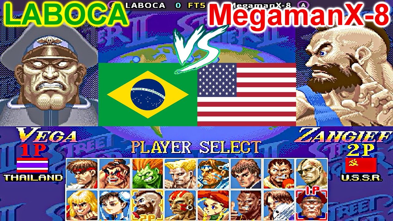 Super Street Fighter II X: Grand Master Challenge - LABOCA vs MegamanX-8 FT5 + Rematch