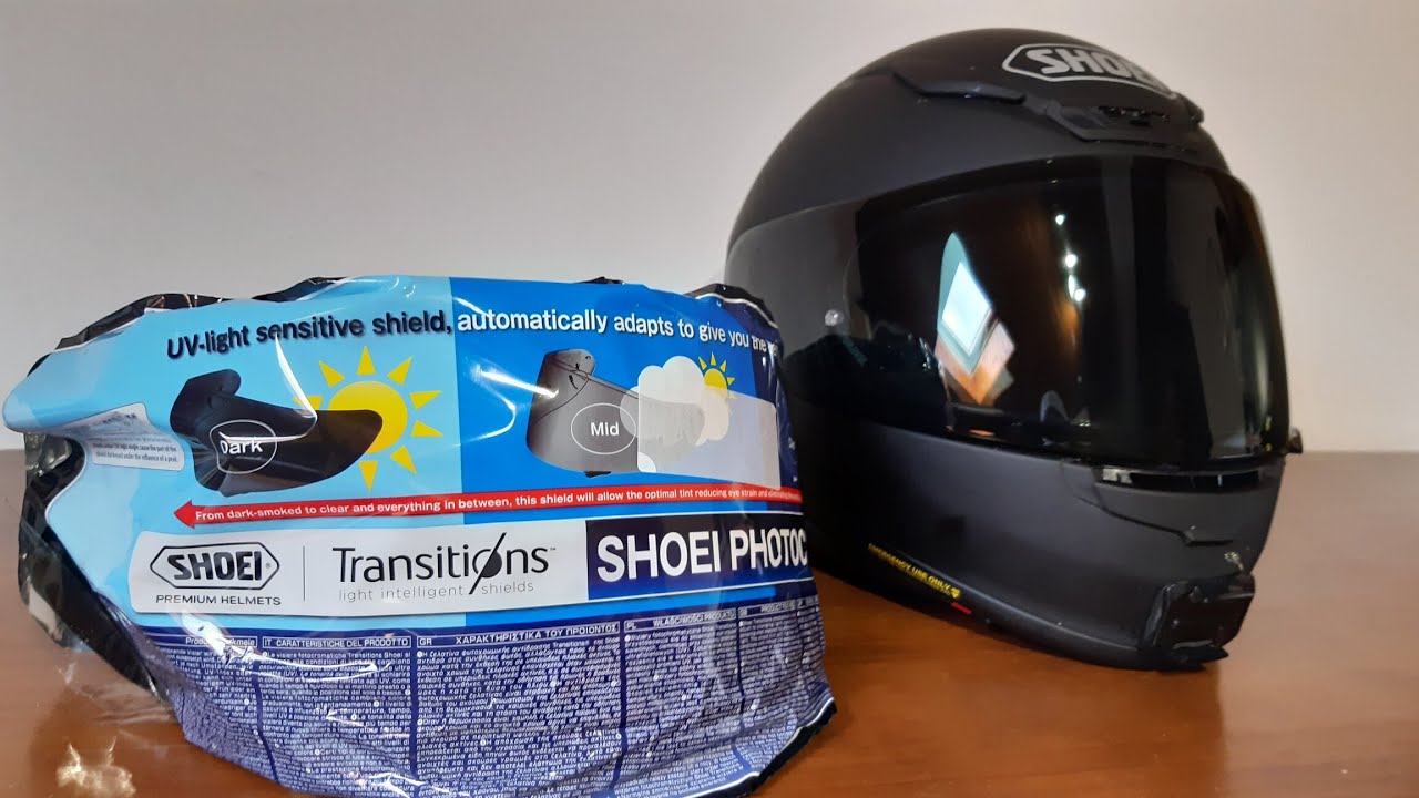 SHOEI Transition Shield - Photocromic Visor ☀⛅🌙