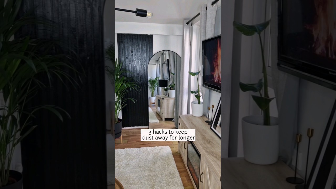3 Hacks To Keep Dust Away From Your Home 🧼 #cleaning #cleaninghacks #homehacks #cleanwithme