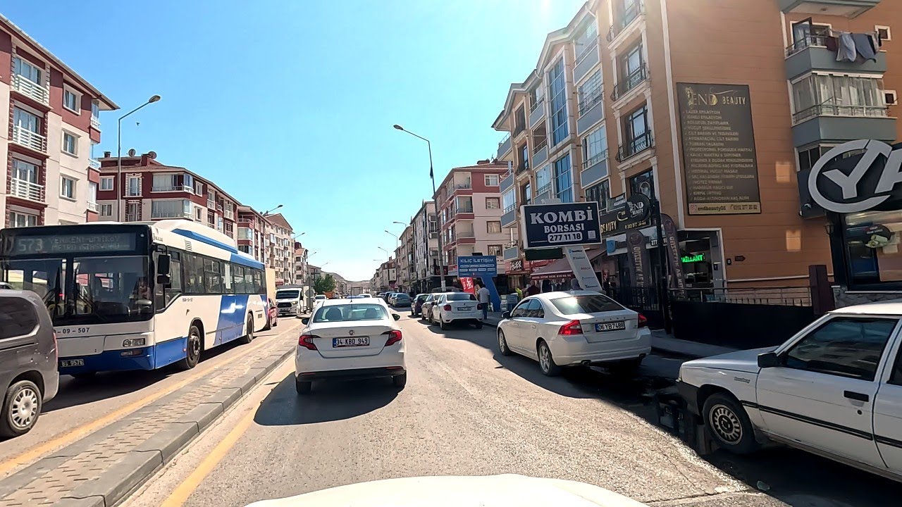 Ankara [4k60fps], Sincan Yenikent ve Zir Vadisi'nde Sürüş -Sincan Yenikent & Zir Valley Driving Tour