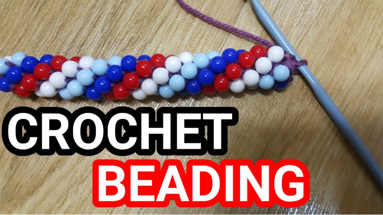 Bead Crochet Tutorial: How to  Make  A Crochet Beaded Rope | Crochet Beading Method #1