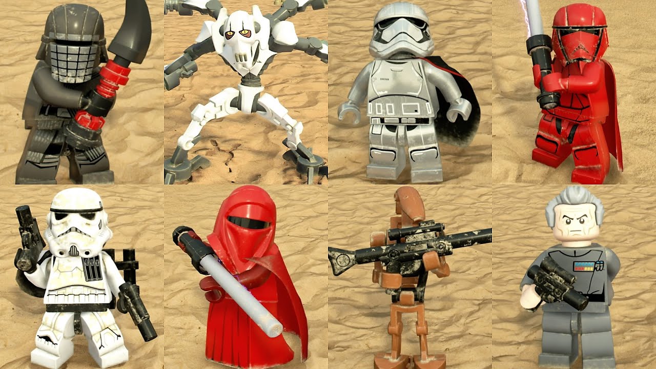 LEGO Star Wars The Skywalker Saga - All Villain Characters Showcase (4K 60FPS)