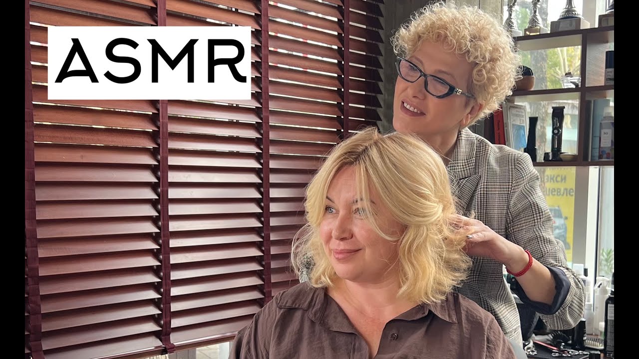✂️(ASMR) The client's hair received gentle care and a magnificent hairstyle. #asmr #haircut