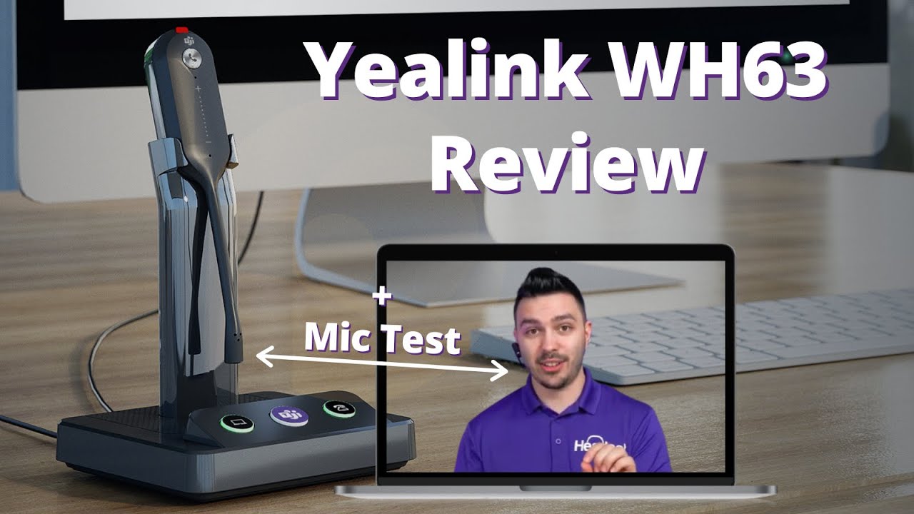 Yealink WH63 Wireless Office Headset In-Depth Review + Mic Test!