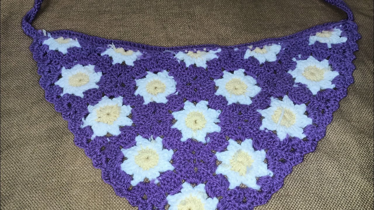 كروشيه مربع قراني ونصف قراني خطوة بخطوة | How  الجزء الاولto Crochet Granny & Half Granny