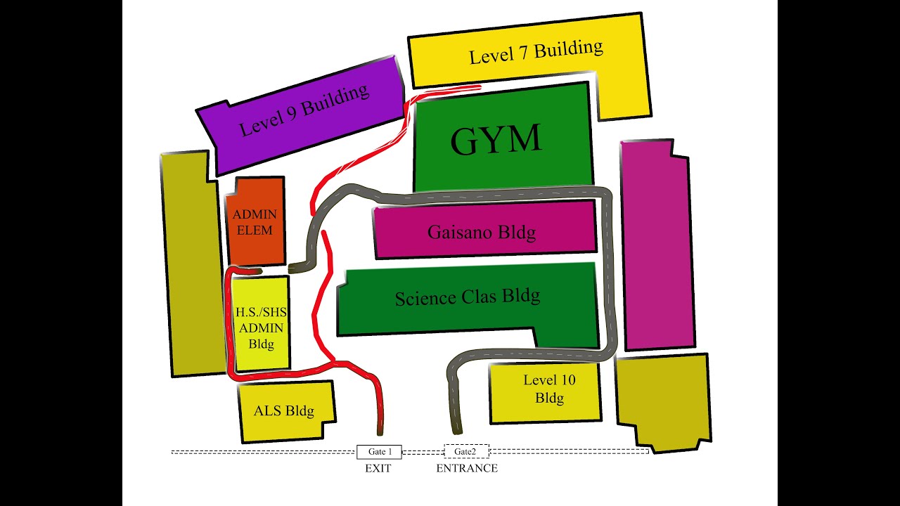 School's Vicinity Map, Created using Adobe Photoshop