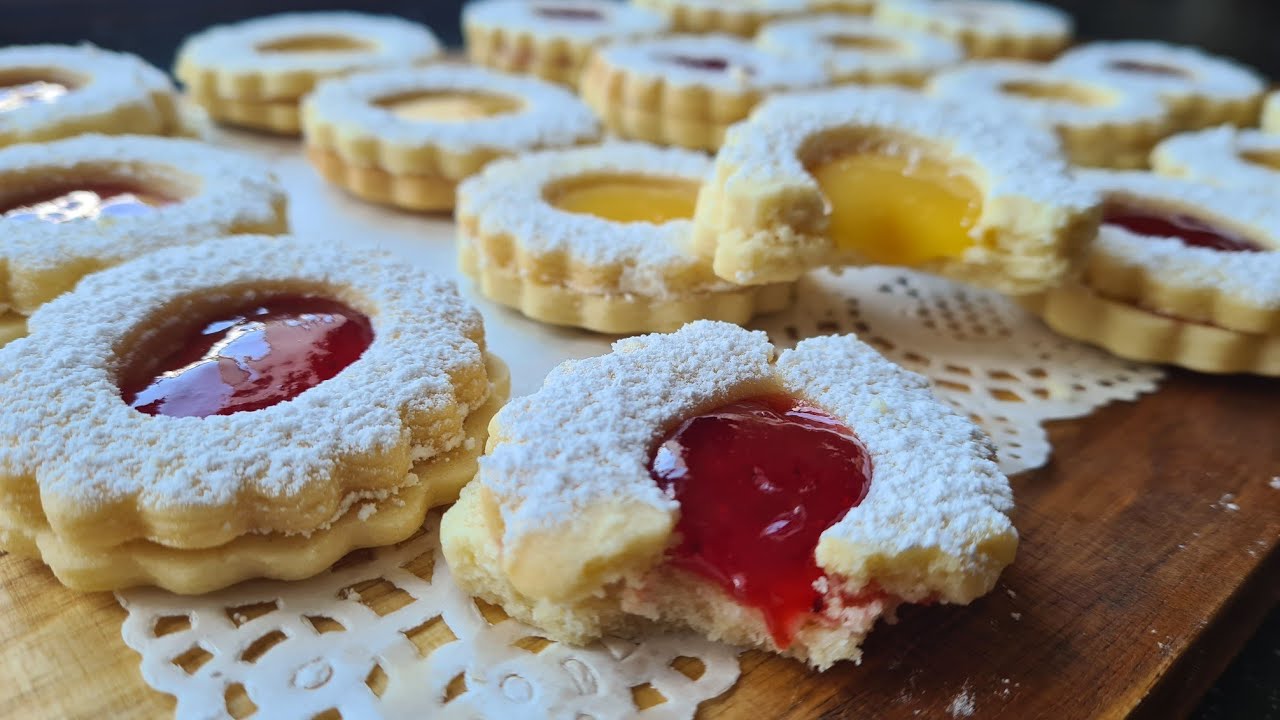 Recette de sablés super fondant à la CONFITURE et CARAMEL 100% économique et facile
