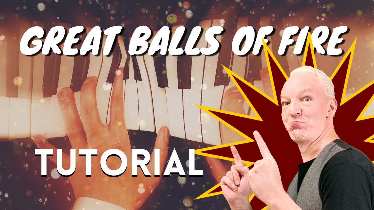 Great Balls Of Fire, Jerry Lee Lewis, Piano tutorial for the Central Lick