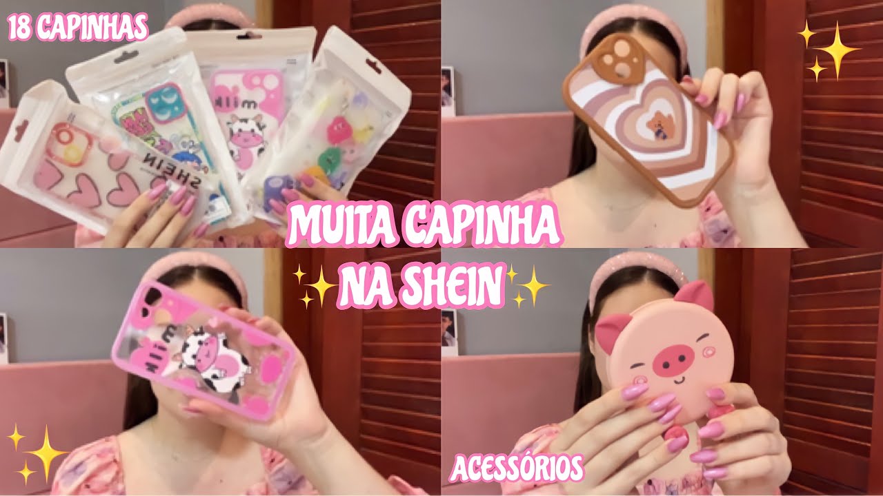 COMPREI MUITAS CAPINHAS NA SHEIN | IPHONE 13