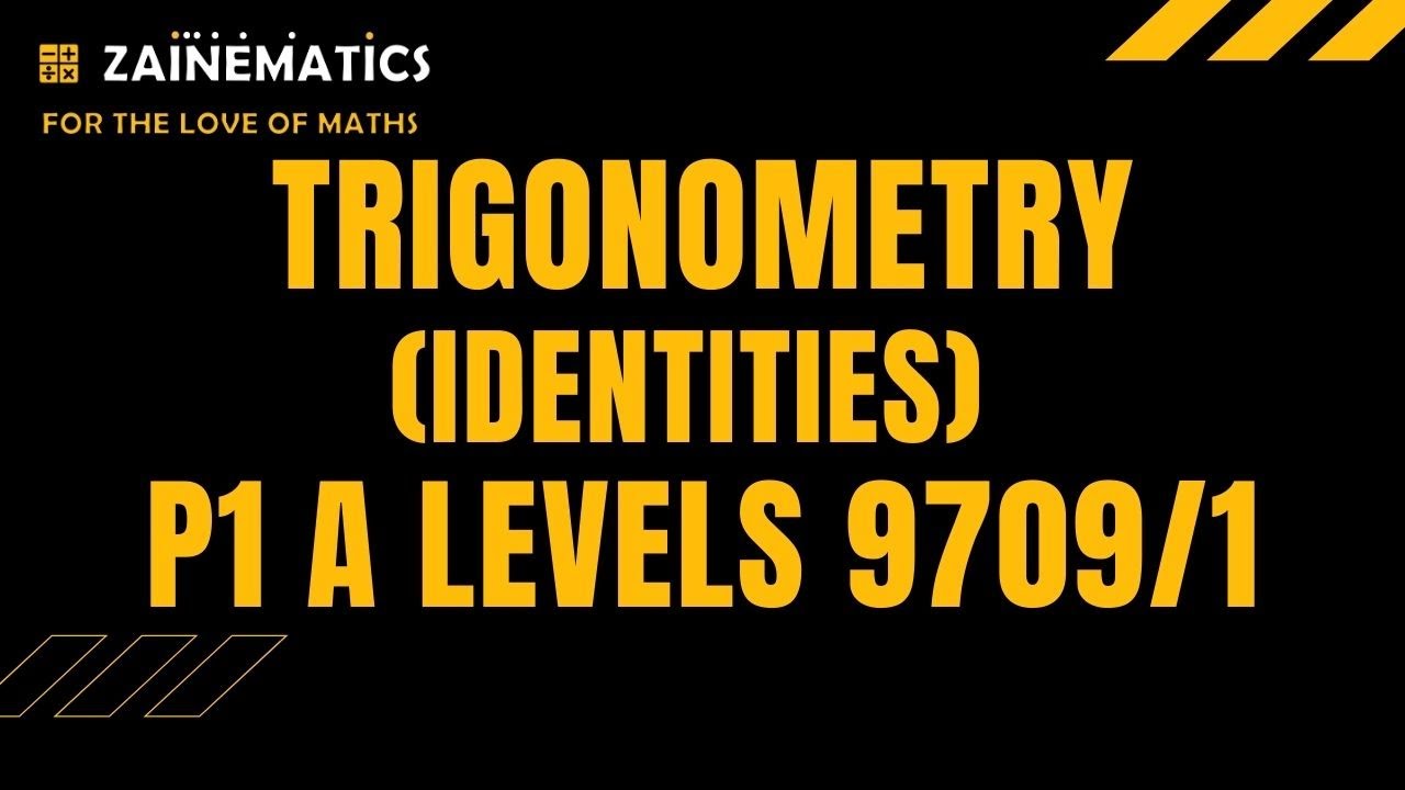 P1 TRIGONOMETRY IDENTITIES ALEVELS MATHS 9709 2