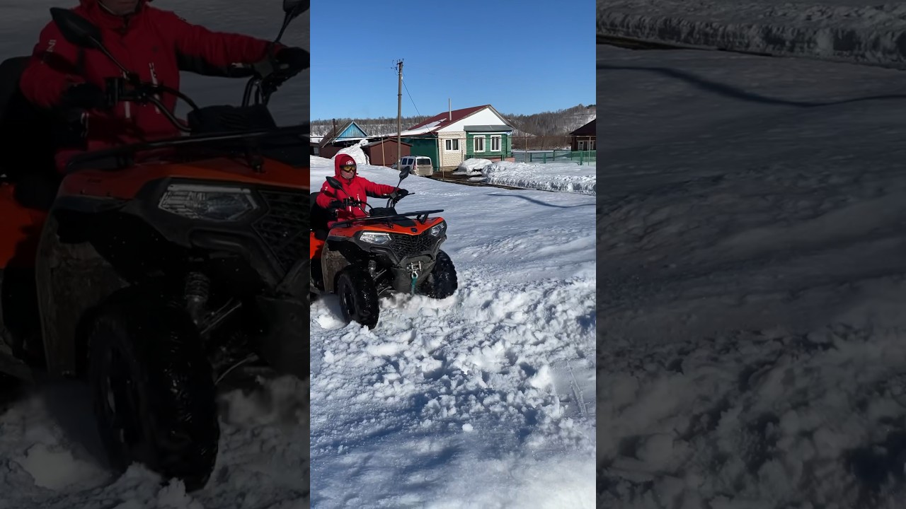 Первый выезд весна 24. Квадроцикл Cfmoto 400L.