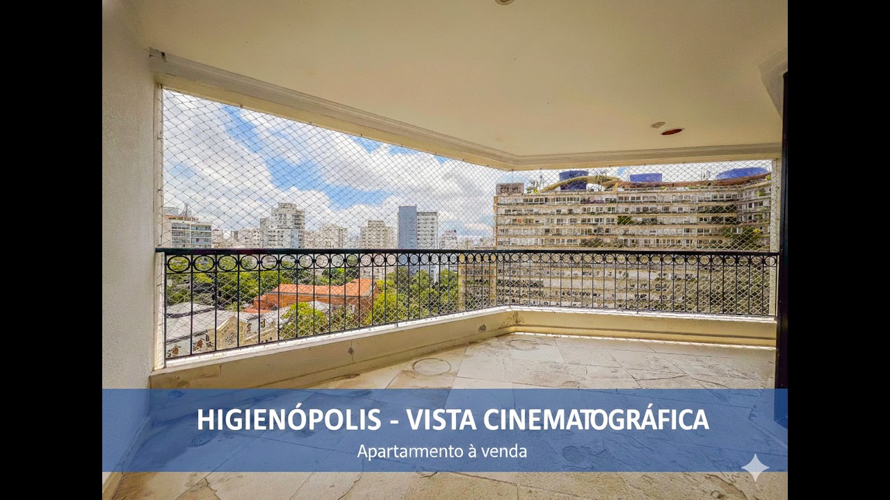 HIGIENÓPOLIS - 15° ANDAR - APARTAMENTO Á VENDA - Vista Cinematográfica para edifícios históricos.