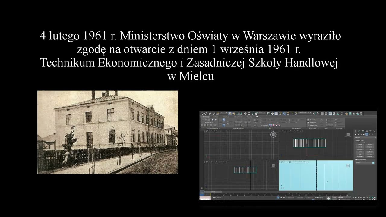 Projekt 3D Szkoły Zesp&oacute;ł Szk&oacute;ł Ekonomicznych w Mielcu