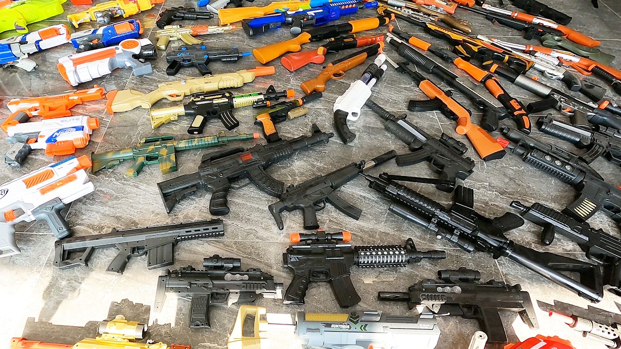 The ULTIMATE Toy Gun Collection Drop! AK-Style, M4, SMG Blasters, Snipers, Shotguns + Pistols
