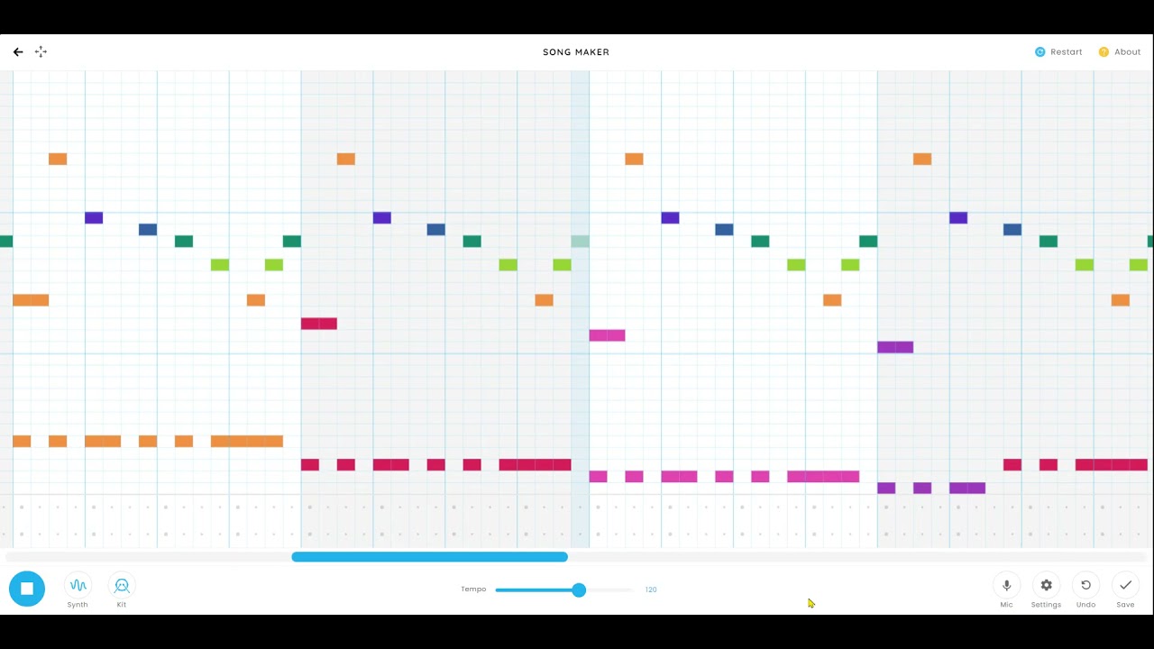 Tutorial on how to play Megalovania on chrome music lab