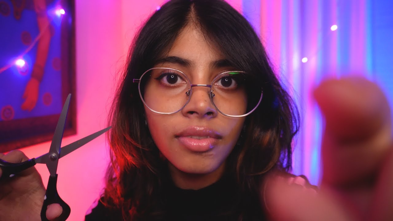INDIAN ASMR | Stress & Negative Energy Plucking and Snipping on a Rainy Night 😇 Personal Attention