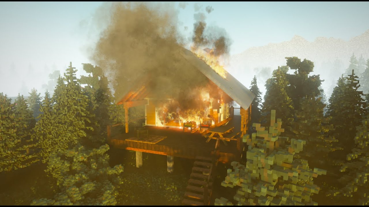 I set a Hunting Cabin on Fire !! | Teardown 🔥🏠🌲