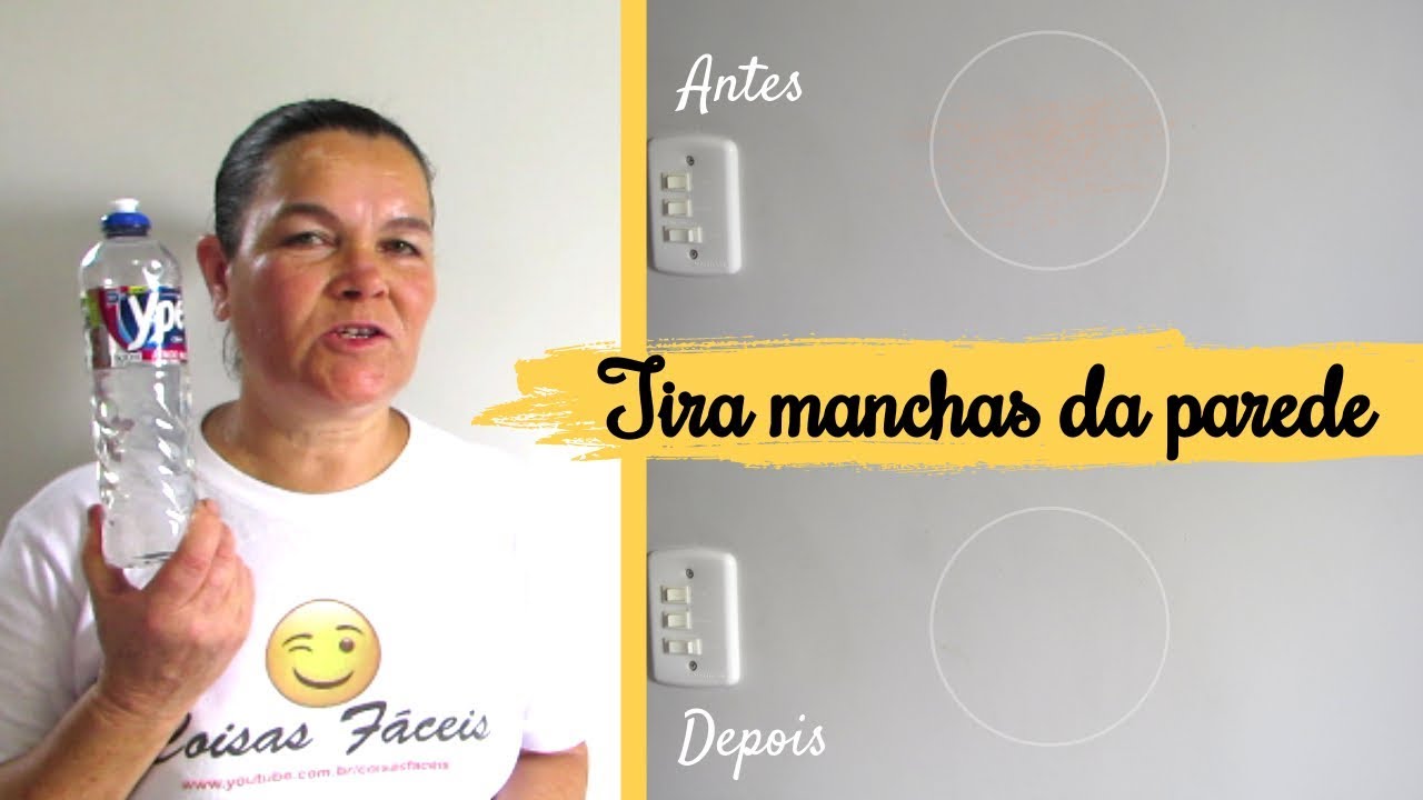 Como limpar parede e tirar manchas (Dica fácil)