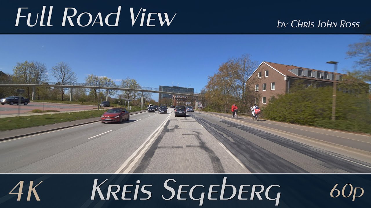 Kreis Segeberg, Schleswig-Holstein, Germany: Bundesstraße (B206), Autobahn (A21) - 4K (2160p/60p)