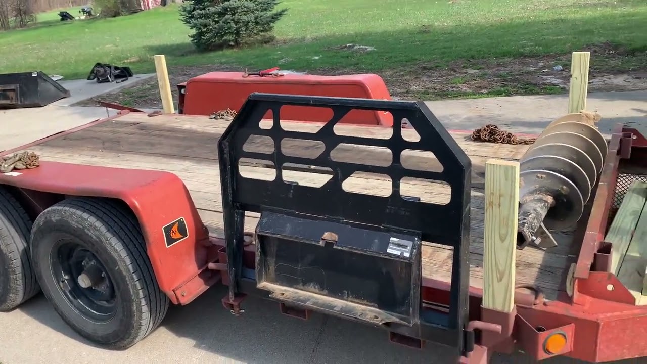 Ditch Witch sk900 attachment and equipment trailer modification update