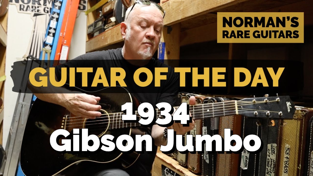 Guitar of the Day: 1934 Gibson Jumbo Sunburst | Norman's Rare Guitars