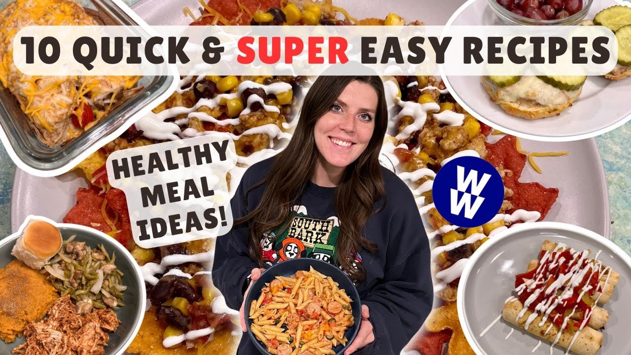 10 Simple & Healthy Recipes for Weight Loss | WeightWatchers Points & Calories | Quick Meal Ideas