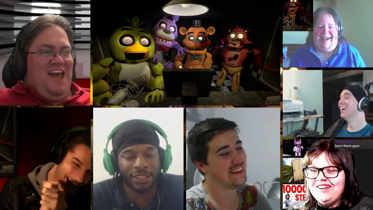 Pyro's Night at Freddy's [REACTION MASH-UP]