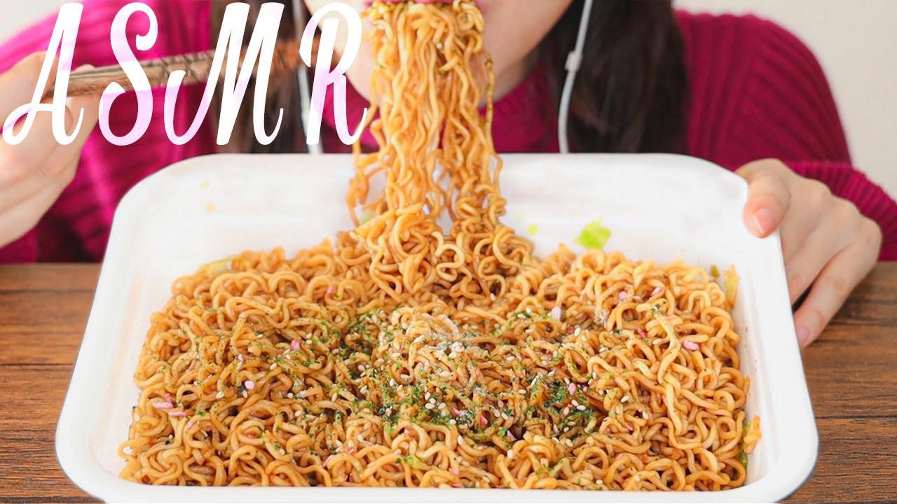 【ASMR ENGsub】ペヤング大盛り焼きそばを食べる音 Japanese Style Noodles Eating Sound【咀嚼音】
