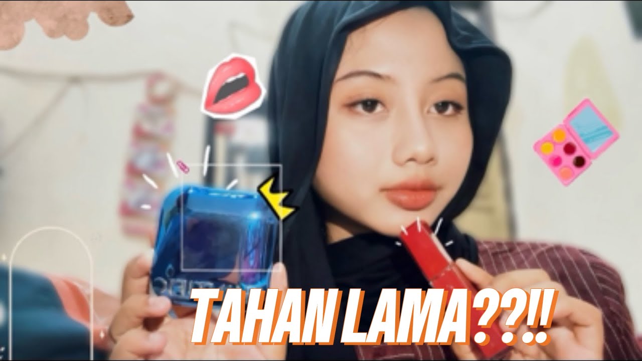 REVIEW POWDER FOUNDATION & LIP VINYL TERAWET DAN VIRAL❓❗️❗️TES KETAHANAN
