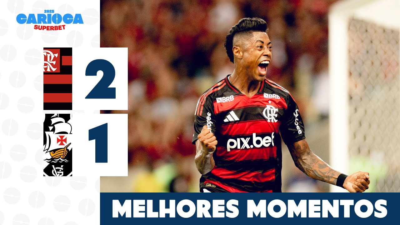 FLAMENGO 2 X 1 VASCO - MELHORES MOMENTOS - SEMIFINAL - CARIOCA SUPERBET 2025