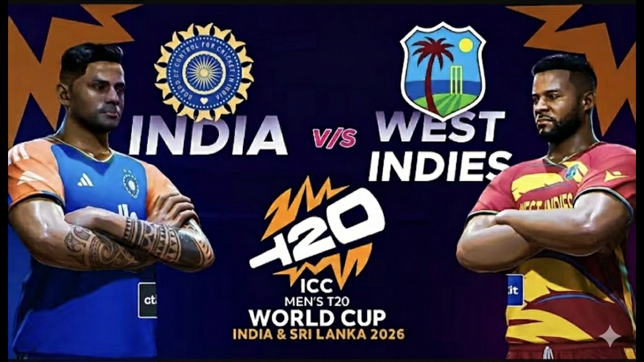 IND 🇮🇳 VS WI  Super 8 | ICC Mens T20I World Cup | #realcricket #iccmenst20worldcup #indiacricketteam