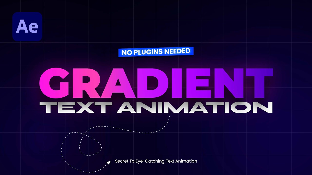 Create Colorful Gradient Text Animations | After Effects Tutorial 2025