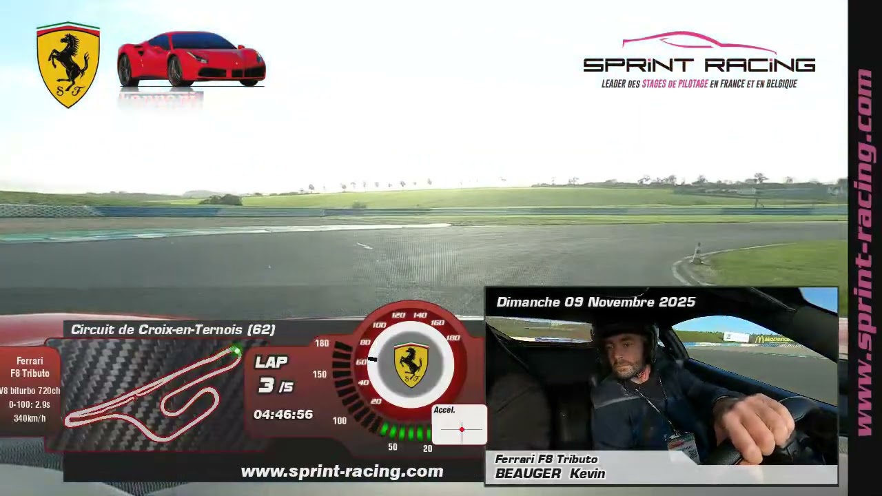 F8 tributo sprint racing croix en ternois 244km/h merci phillipe
