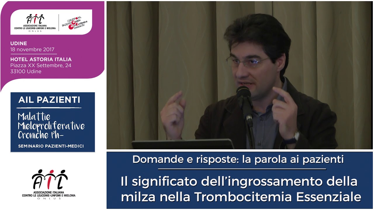 Ingrossamento della milza nella Trombocitemia essenziale