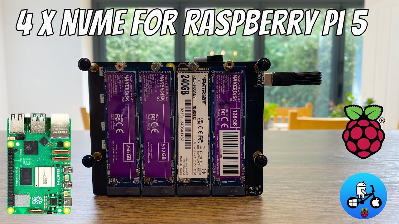 Raspberry Pi 5 Quad NVMe плата 52pi
