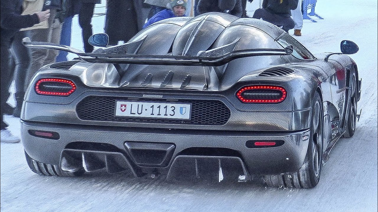 Christian von Koenigsegg with 8x Koenigsegg on the Ice in St.Moritz