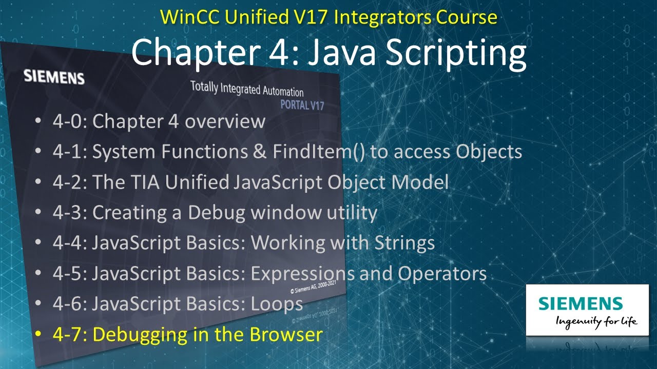 WinCC Unified v17 # 16: Отладка JavaScript в браузере Chrome 🕷️ #WinCCGURU