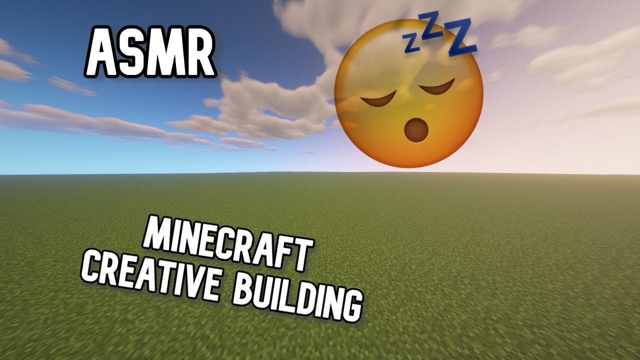 ASMR Minecraft Creative Gameplay, Staring off a build! Mouse & Keyboard sounds, no talking 💤