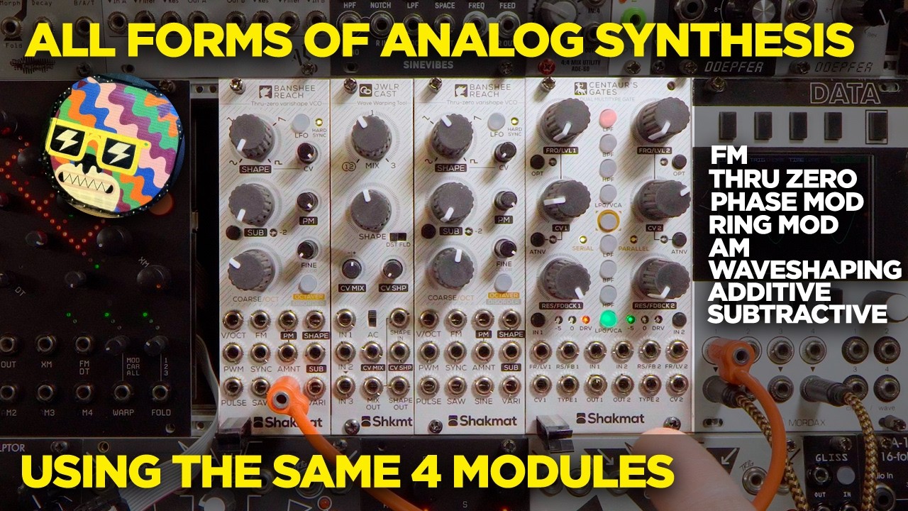 Every type of analog synthesis explained using the SAME 4 modules