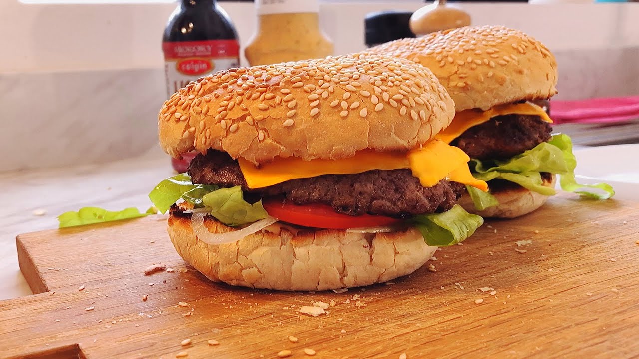 Easy ¼ POUNDER BURGERS made from scratch – Pan Fried with Real Smoke Hack – Healthy Lean Mince