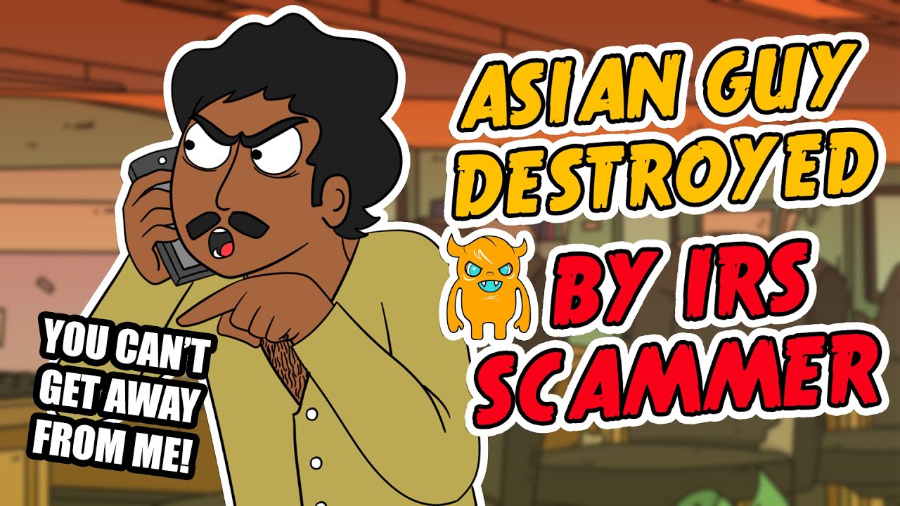Asian Guy Destroyed by IRS Scammer - Ownage Pranks