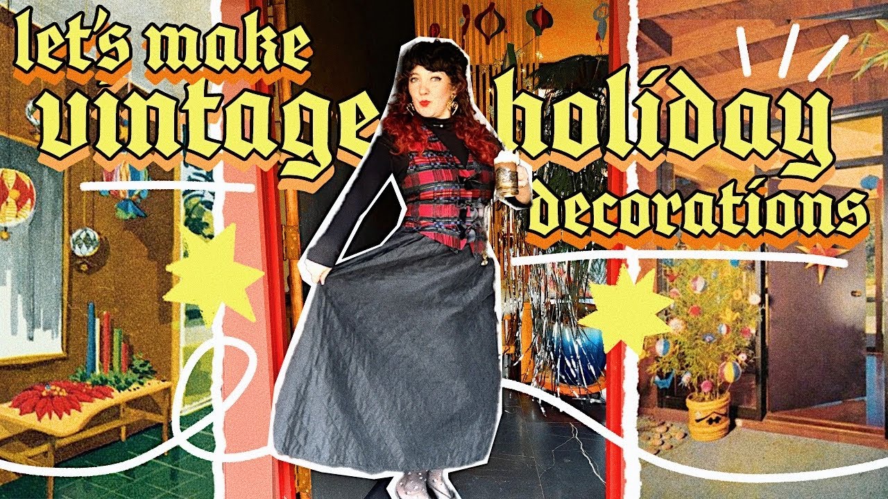 A week of thrifting, crafting & chaos ʕ•̫͡•ॽु🎁.*✲ﾟlet's make holiday decor & do a thrift flip!