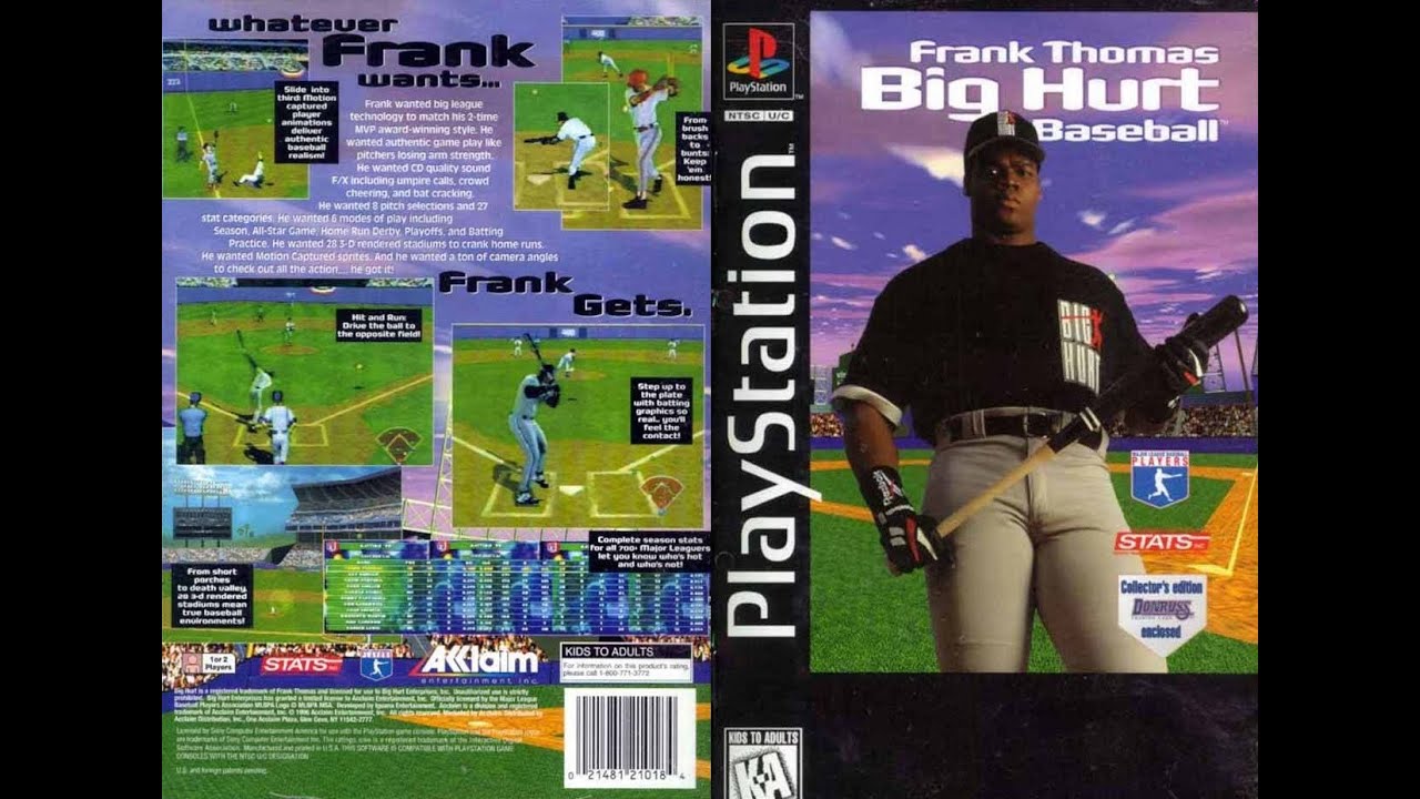 Фрэнк Томас, Big Hurt Baseball (PlayStation) — Калифорния против Сиэтла