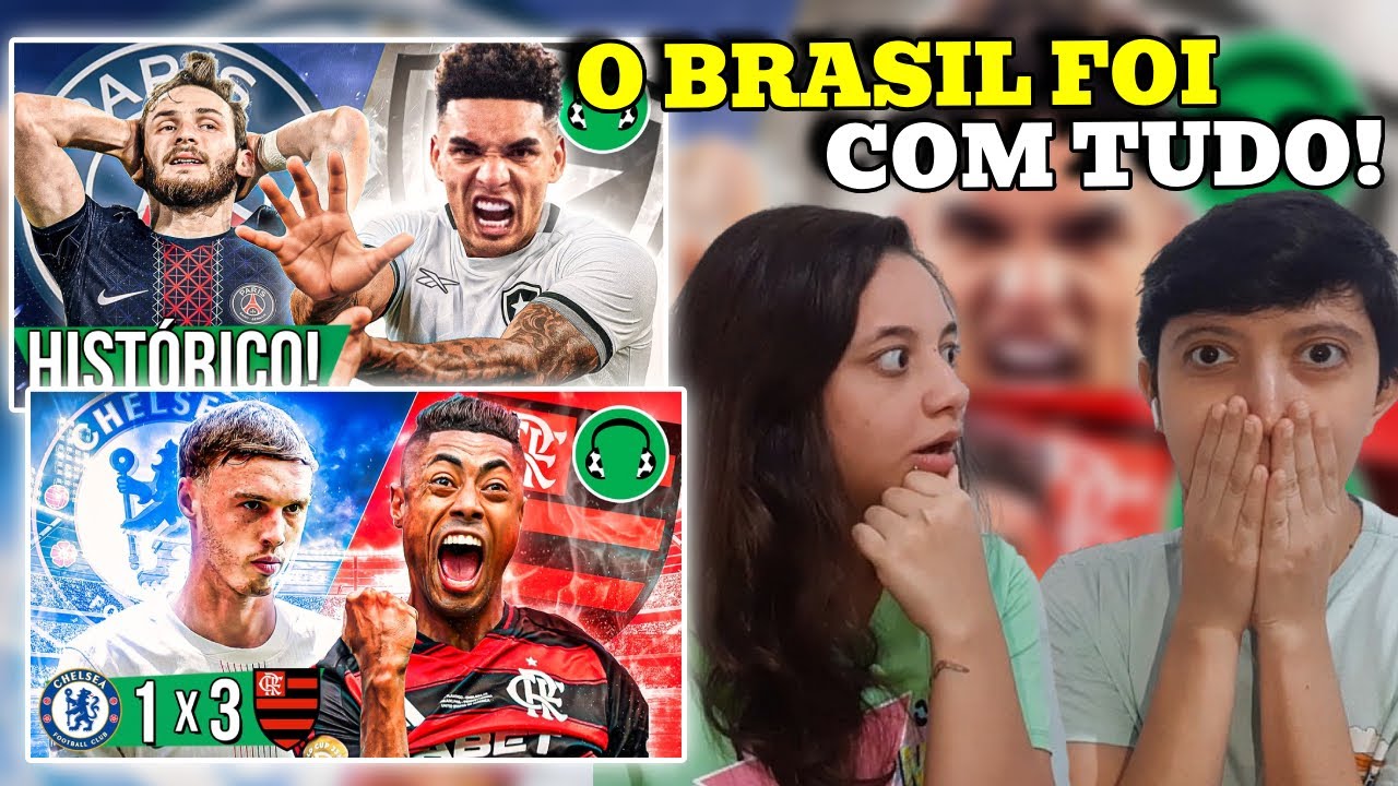 BOTAFOGO CHOCA O MUNDO E VENCE O PSG e 3x1 FLAMENGO BOTOU OS INGLESES NA RODA | FUTPARÓDIAS REACT