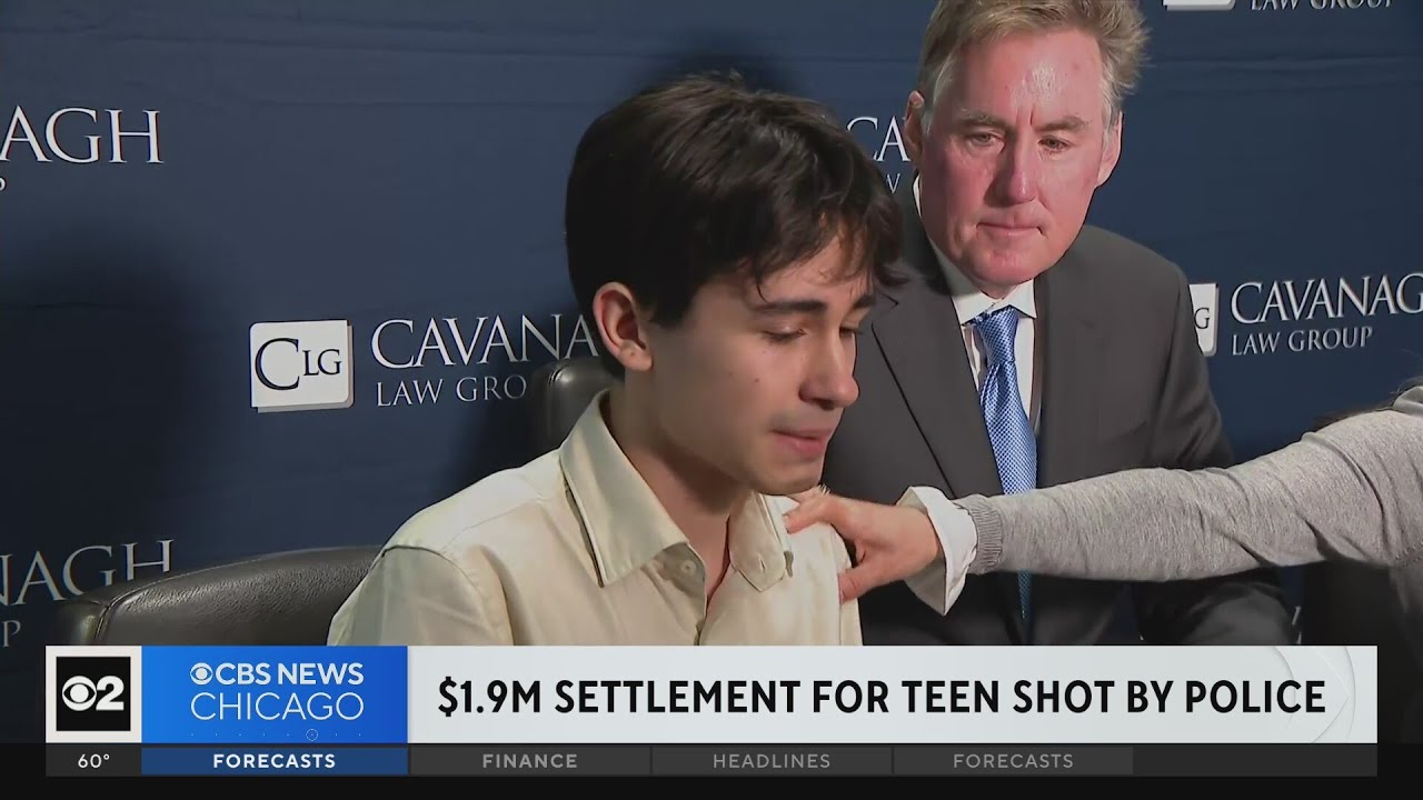 $1.9 million settlement for teen mistakenly shot by police
